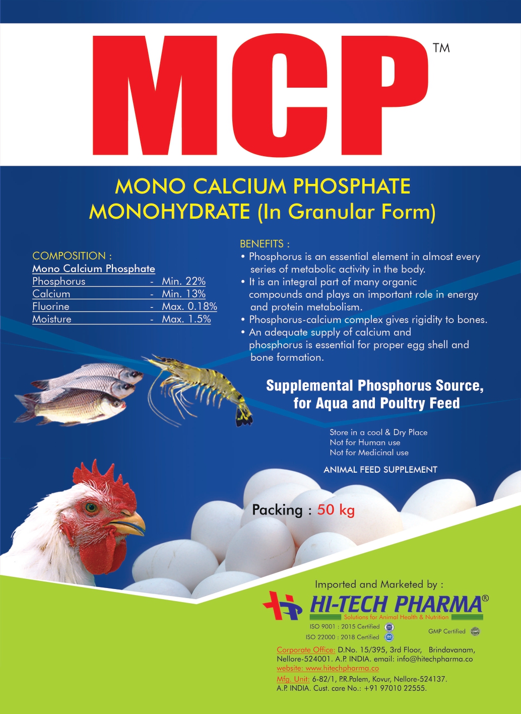 Monocalcium Phosphate (MCP) | Essential for Animal Nutrition